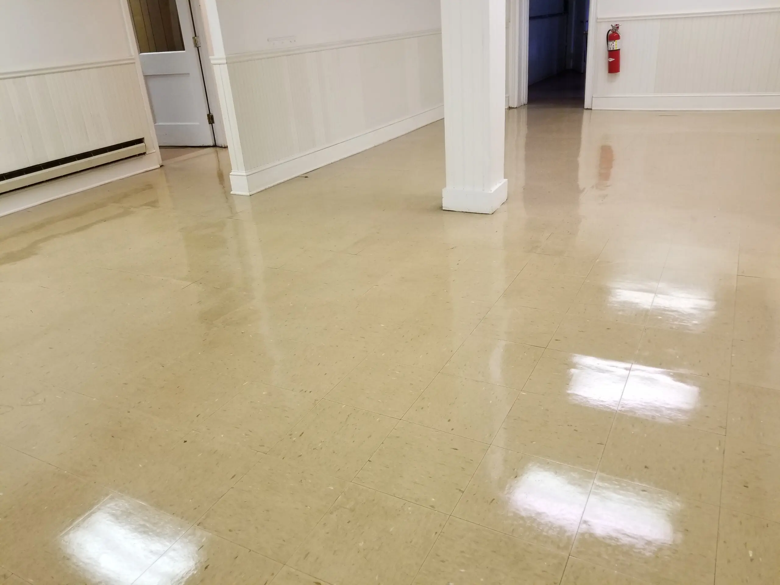After Office Floor waxing