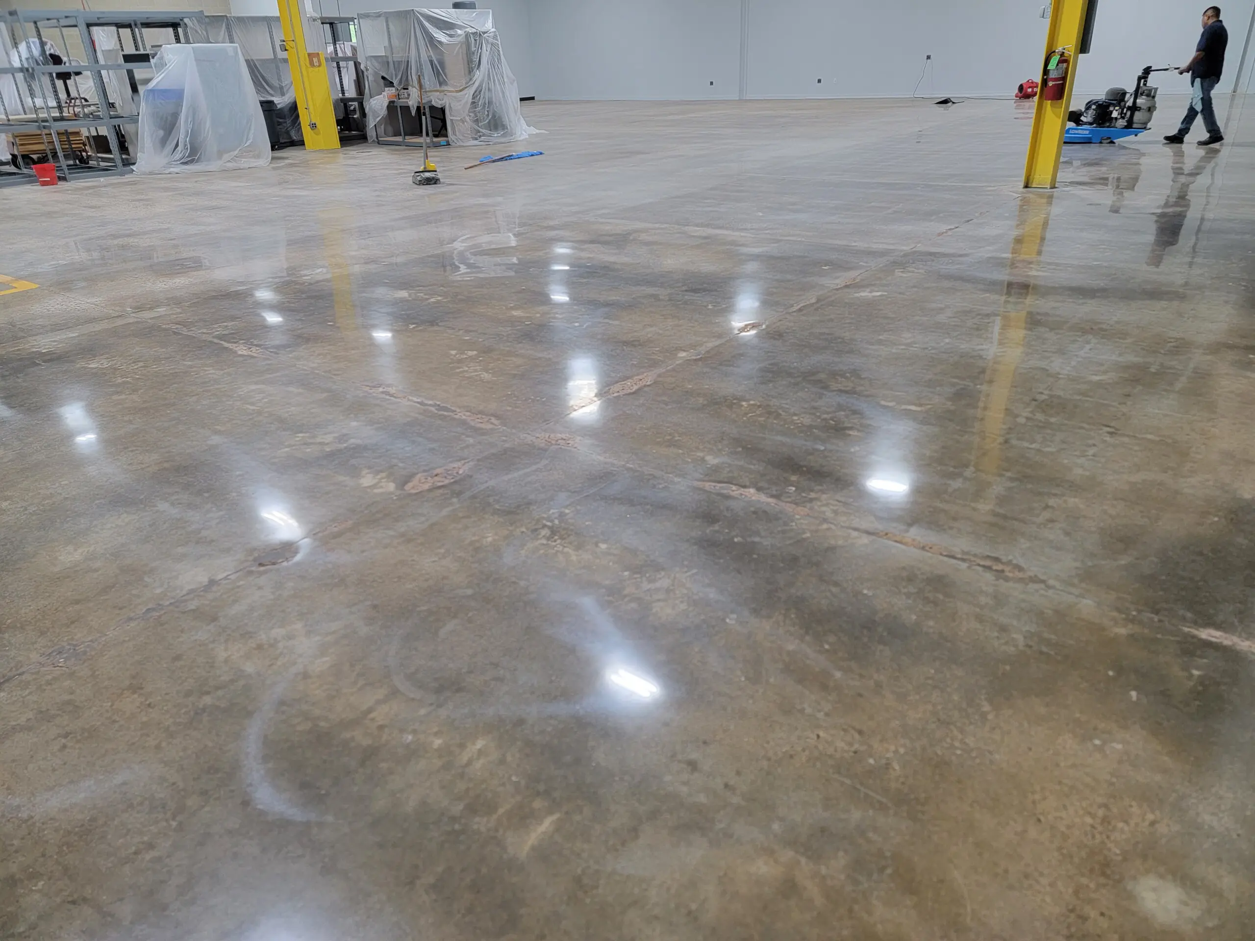 After commercial Concrete polishing