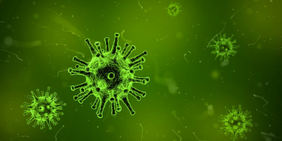 flu virus close up