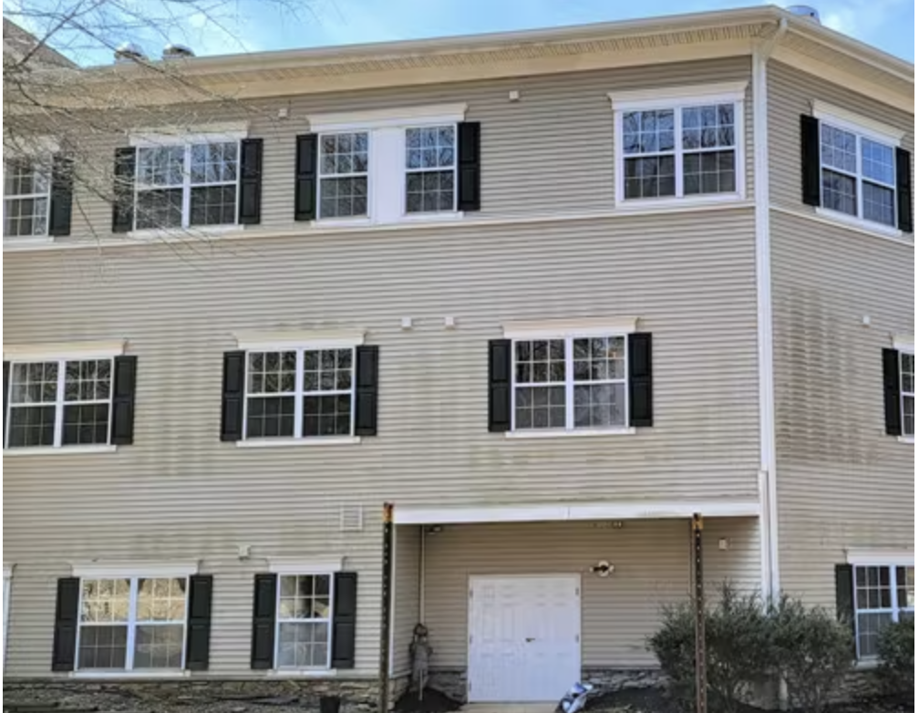 Before commercial pressure washing building