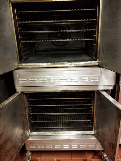 Before commercial kitchen cleaning