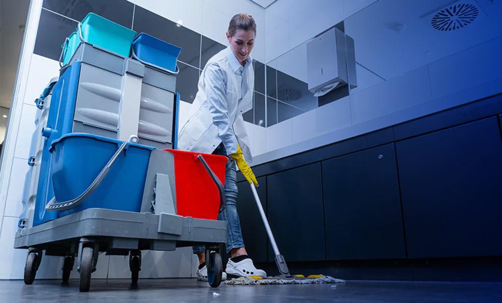 Janitorial cleaning professional