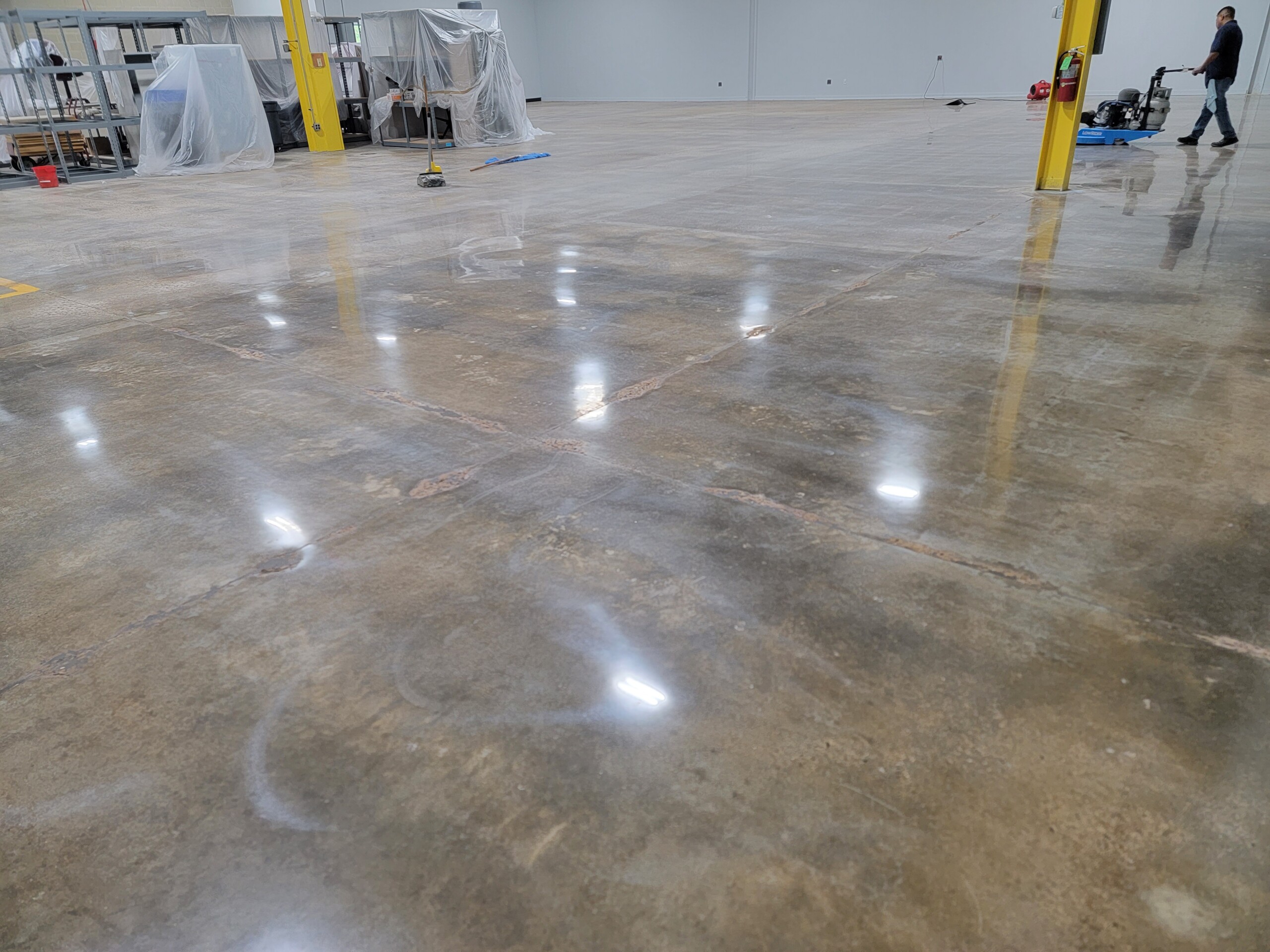 After commercial Concrete polishing