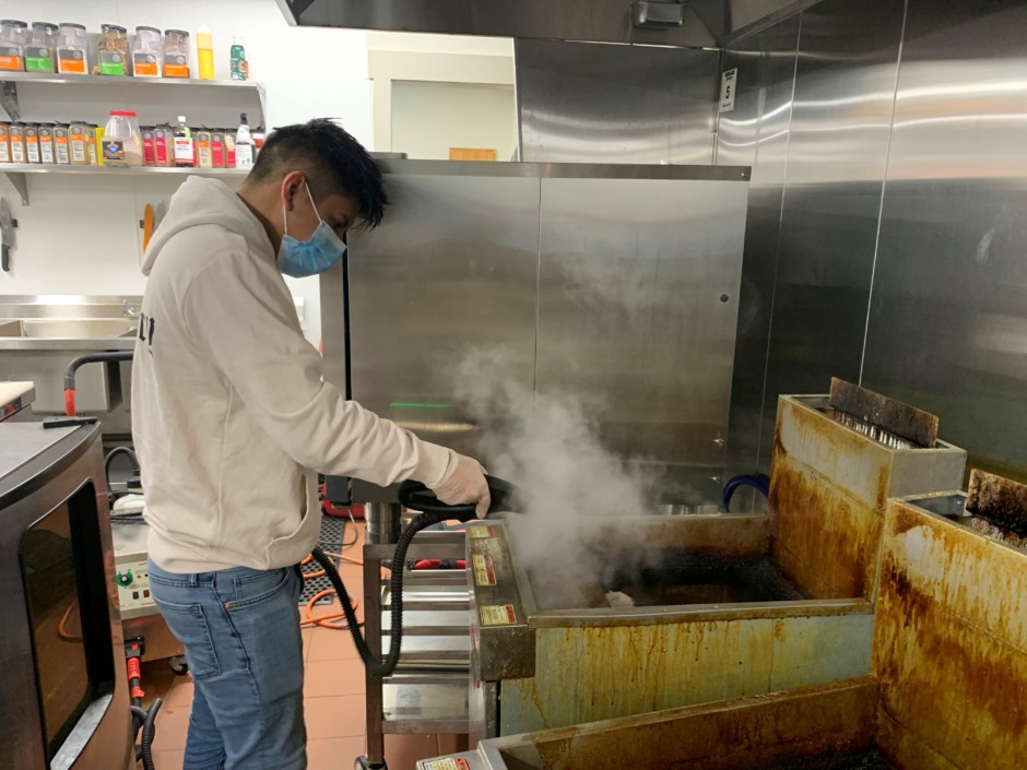 kitchen cleaning services a fryer