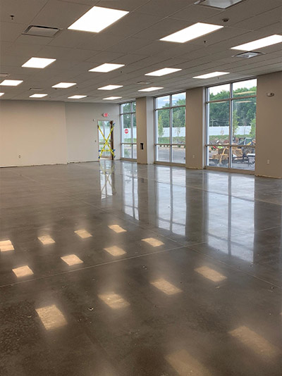 concrete polishing after